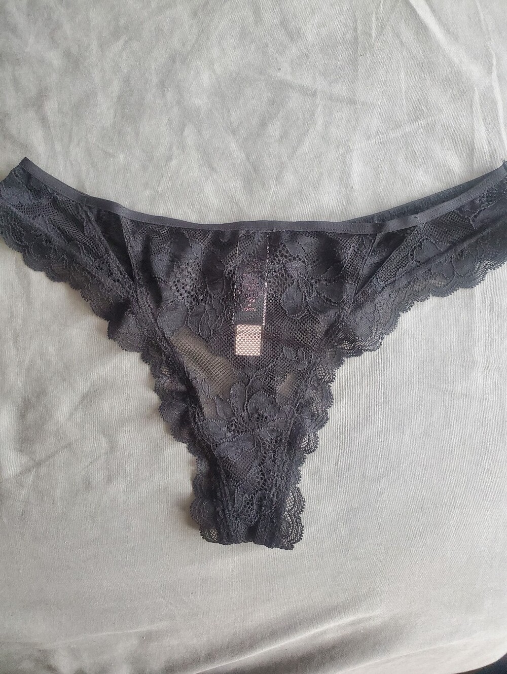 Victoria's Secret Very Sexy Black Lace Thong